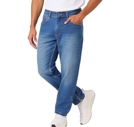 Buy London Hills Men High Rise Regular Fit Jeans | Jeans For Man Light Blue, 36 at Amazon.in