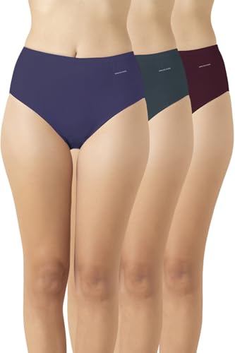 Buy Van Heusen Women Hipster Panty - 100% Super Combed Cotton - Pack of 3 - Anti Bacterial, No Marks Waistband, Wicking_11101_Dark Assorted Solid_M at Amazon.in