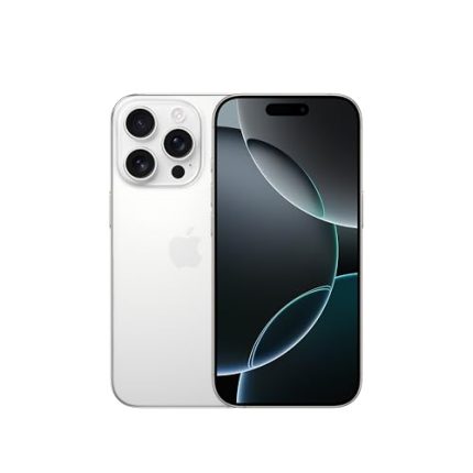 iPhone 16 Pro 128 GB 5G Mobile Phone with Camera Control, 4K 120 fps Dolby Vision and a Huge Leap in Battery Life. Works with AirPods; White Titanium : Amazon.in: Electronics
